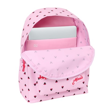 Zaino Scuola Minnie Mouse Naive Rosa 31 x 43 x 13 cm