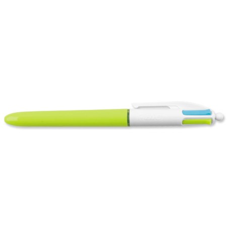 Set di Penne Bic Fun Azzurro Bianco (12 Pezzi)