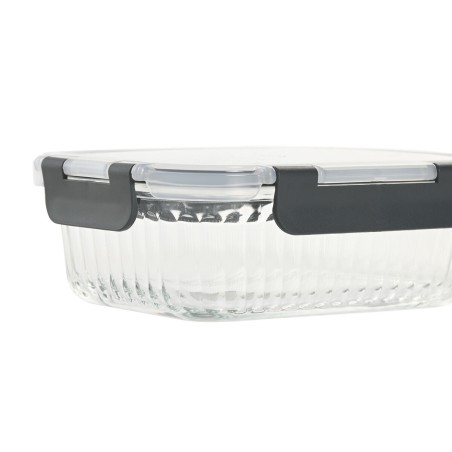 Porta pranzo Home ESPRIT Trasparente polipropilene Vetro Borosilicato 640 ml