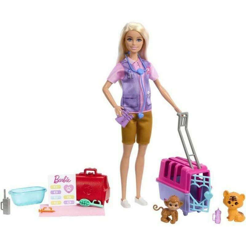 Bambola Barbie SAUVETEUSE D'ANIMAUX Bambola Barbie SAUVETEUSE D'ANIMAUX