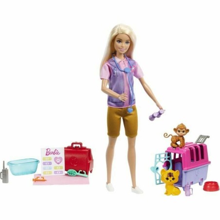 Bambola Barbie SAUVETEUSE D'ANIMAUX