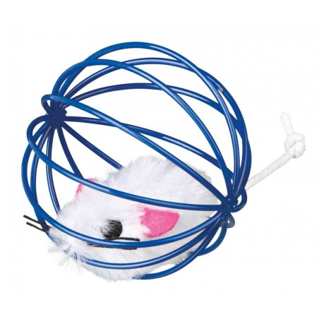 Giocattoli Trixie Mouse in a Wire Ball Multicolore Poliestere