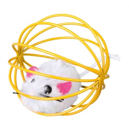 Giocattoli Trixie Mouse in a Wire Ball Multicolore Poliestere