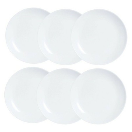 Set di piatti Luminarc Diwali 6 pcs Bianco Vetro 19 cm