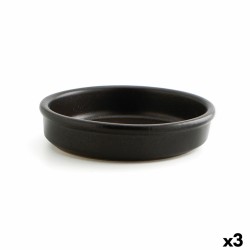 Teglia Anaflor Barro Anaflor Nero Ceramica Argilla cotta Ø 21 cm (3 Unità)