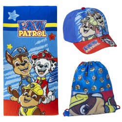 Telo da Mare The Paw Patrol Azzurro 27 x 33 x 7 cm 3 Pezzi