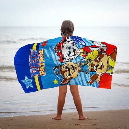 Telo da Mare The Paw Patrol Azzurro 27 x 33 x 7 cm 3 Pezzi