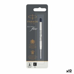 Cartuccia di ricambio per penna Parker Quink Flow Nero (12 Unità)