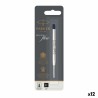 Cartuccia di ricambio per penna Parker Quink Flow Nero (12 Unità)