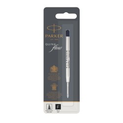 Cartuccia di ricambio per penna Parker Quink Flow Nero (12 Unità)