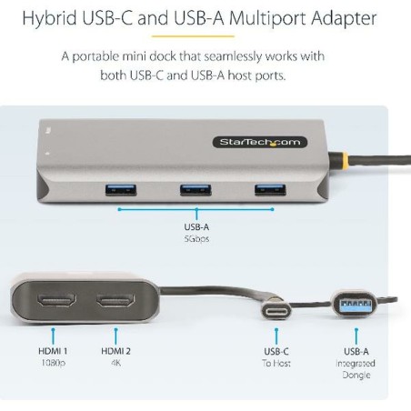 Kit di riparazione Startech 167B-USBC-MULTIPORT