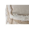 Poggiapiedi Home ESPRIT Bianco Marrone 59 x 59 x 59 cm