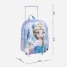 Trolley per la Scuola 3D Frozen Azzurro Lilla 25,0 x 31,0 x 10,0 cm