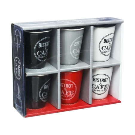 Set da Caffè 5five Simply Smart Bistrot Multicolore 110 ml