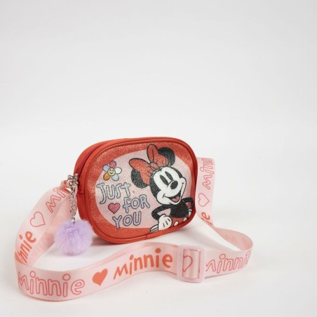 Borsa a Tracolla Minnie Mouse Rosso 14,5 x 10,5 x 4,0 cm