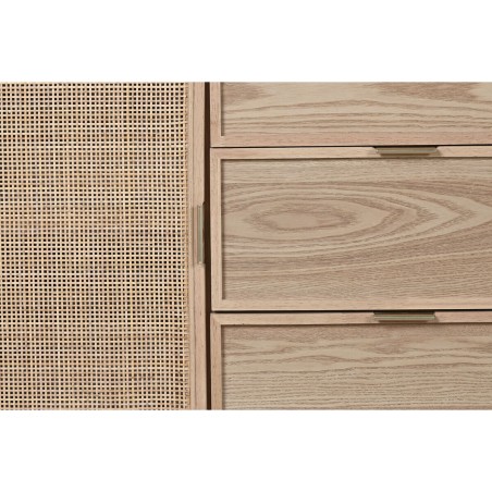Credenza Home ESPRIT Rattan Abete 136 x 38 x 80 cm