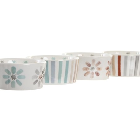 Vassoio per aperitivi DKD Home Decor 19,7 x 19,7 x 1 cm Multicolore Gres