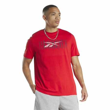 Maglia a Maniche Corte Uomo Reebok Graphic Series Rosso