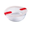 Porta pranzo Ermetico Pyrex Cook&heat 26 x 23 x 8 cm 2,3 L Rosso Vetro (6 Unità)