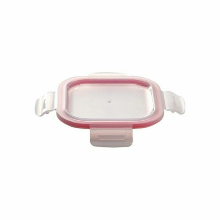 Set di scatole porta pranzo Bergner Walking Anywhere Vetro Borosilicato cuadradas Quadrato 320 ml 520 ml 800 Pagine Rosso