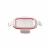 Set di scatole porta pranzo Bergner Walking Anywhere Vetro Borosilicato cuadradas Quadrato 320 ml 520 ml 800 Pagine Rosso