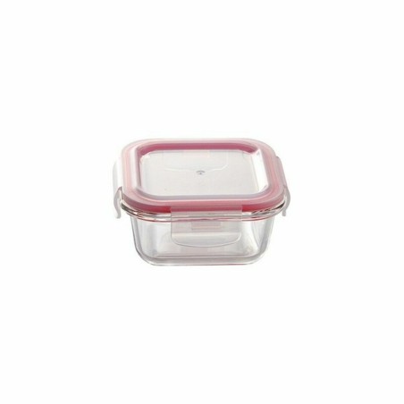 Set di scatole porta pranzo Bergner Walking Anywhere Vetro Borosilicato cuadradas Quadrato 320 ml 520 ml 800 Pagine Rosso