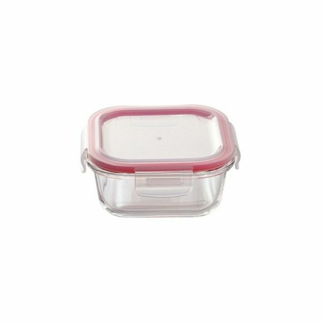 Set di scatole porta pranzo Bergner Walking Anywhere Vetro Borosilicato cuadradas Quadrato 320 ml 520 ml 800 Pagine Rosso