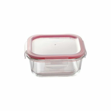 Set di scatole porta pranzo Bergner Walking Anywhere Vetro Borosilicato cuadradas Quadrato 320 ml 520 ml 800 Pagine Rosso