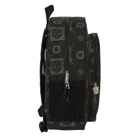 Zaino Scuola Transformers 32 x 38 x 12 cm Nero