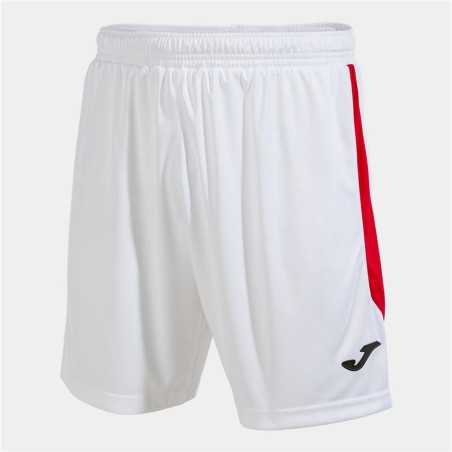 Pantaloncini Sportivi per Bambini Joma Sport Glasgow Bianco Rosso