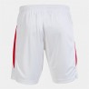 Pantaloncini Sportivi per Bambini Joma Sport Glasgow Bianco Rosso