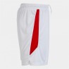 Pantaloncini Sportivi per Bambini Joma Sport Glasgow Bianco Rosso