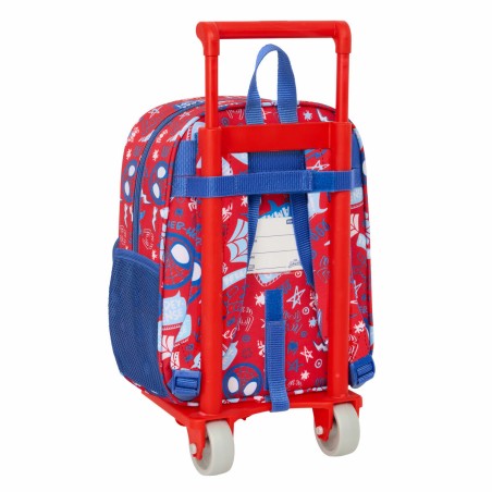 Trolley per la Scuola Spider-Man Rescue Azzurro Rosso 22 x 27 x 10 cm