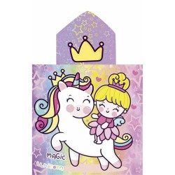 Poncho-Asciugamano con Cappuccio Secaneta Unicornprins 60 x 120 cm