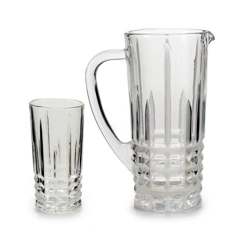 Set di brocche con bicchieri Vivalto 41053 Trasparente Vetro 250 ml