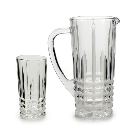 Set di brocche con bicchieri Vivalto 41053 Trasparente Vetro 250 ml