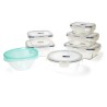 Set di scatole porta pranzo Luminarc Pure Box Active (7 pcs) Cristallo Bicolore (7 Pezzi) (3 Pezzi) (43 x 32 x 18 cm)