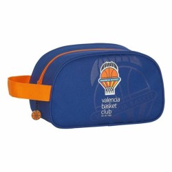 Necessaire per la Scuola Valencia Basket M248 Azzurro Arancio 26 x 15 x 12 cm