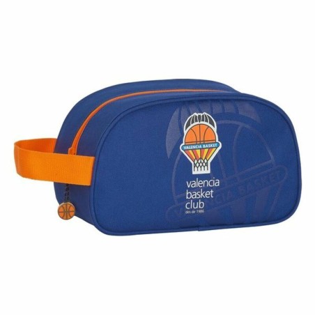 Necessaire per la Scuola Valencia Basket M248 Azzurro Arancio 26 x 15 x 12 cm