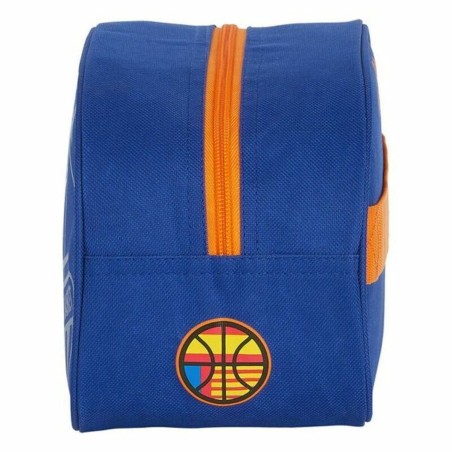 Necessaire per la Scuola Valencia Basket M248 Azzurro Arancio 26 x 15 x 12 cm