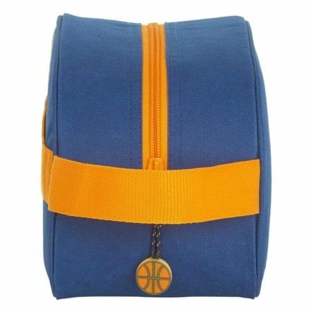 Necessaire per la Scuola Valencia Basket M248 Azzurro Arancio 26 x 15 x 12 cm