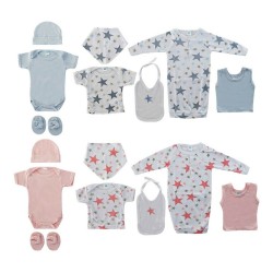 Set Regalo per Neonati DKD Home Decor 0-6 Mesi Cotone (2 pcs)