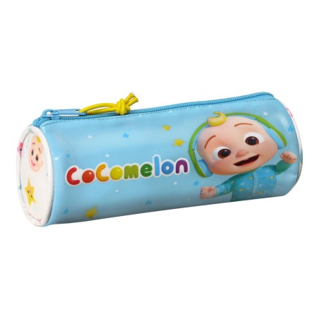 Astuccio Scuola Cilindrico CoComelon Bianco Multicolore (20 x 7 x 7 cm)
