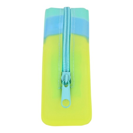 Astuccio Scuola Safta Azzurro Verde Giallo (18.5 x 7.5 x 5.5 cm)