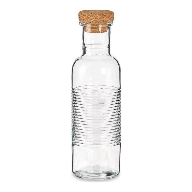 Borraccia Pasabahce Hoop Trasparente Naturale Sughero Vetro 1,07 L Borraccia Pasabahce Hoop Trasparente Naturale Sughero Vetro 1,07 L