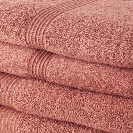 Set di Asciugamani TODAY Terracotta 100 % cotone (4 Pezzi)