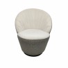 Poltrona DKD Home Decor Bianco Nero Dorato 69 x 66 x 85 cm