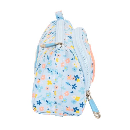 Astuccio per la Scuola con Accessori Moos Lovely Azzurro (32 Pezzi)