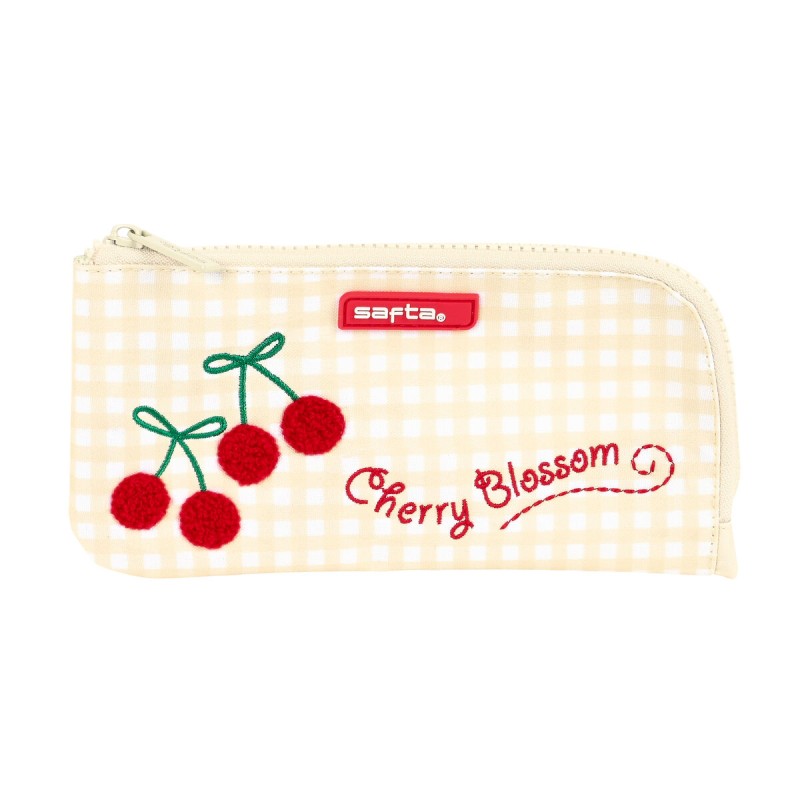 Astuccio Scuola Safta Cherry Beige (23 x 11 x 1 cm) Astuccio Scuola Safta Cherry Beige (23 x 11 x 1 cm)