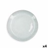 Piatto da pranzo Quid Boreal Azzurro Ceramica 27 cm (4 Unità)